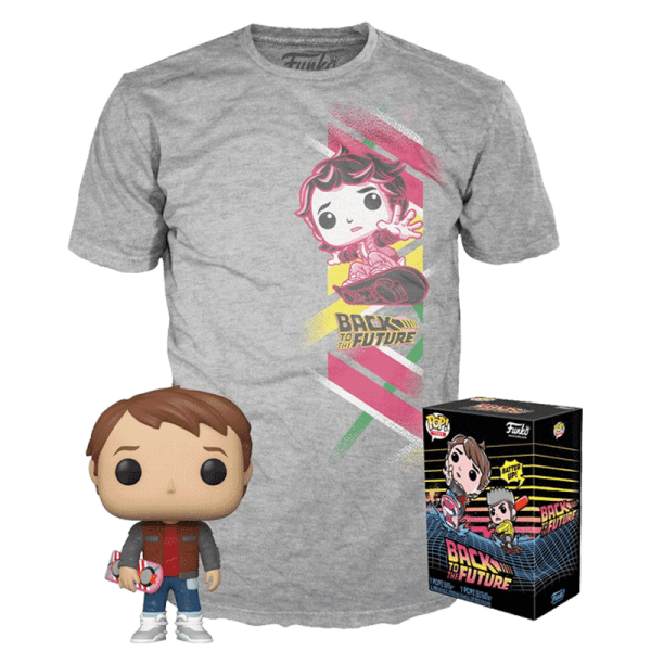 FUNKO POP! - Movie - Back to the Future Marty with Hoverboard #964 mit Tee T-​Shirt