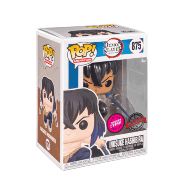 FUNKO POP! - Animation - Demon Slayer Inosuke Hashibira Flocked #875 Special Edition