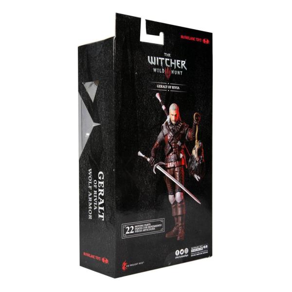 The Witcher 3: Wild Hunt Actionfigur Geralt of Rivia (Wolf Armor) 18 cm