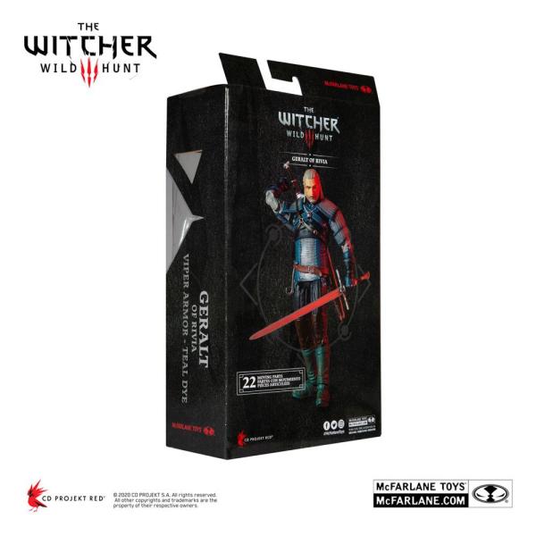 The Witcher Actionfigur Geralt of Rivia (Viper Armor: Teal Dye) 18 cm