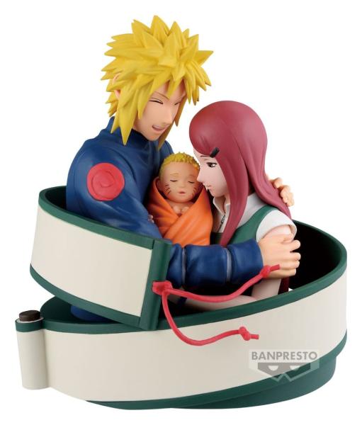 Naruto 72 Series PVC Statue Minato & Naruto & Kushina 13 cm