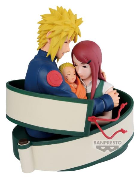 Naruto 72 Series PVC Statue Minato & Naruto & Kushina 13 cm