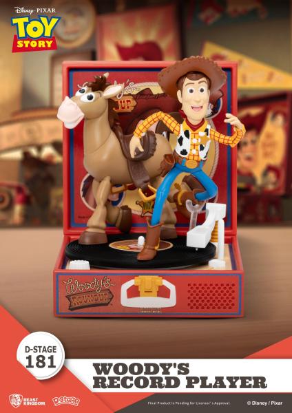 Toy Story Record Player Series PVC Figur Woody's Record Player 13 cm