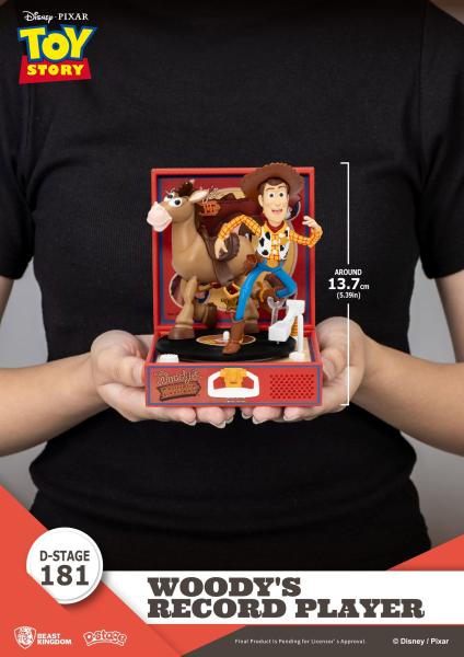 Toy Story Record Player Series PVC Figur Woody's Record Player 13 cm