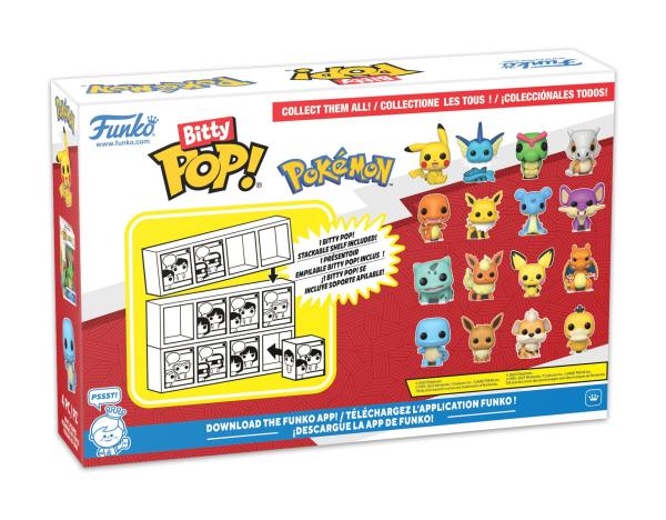 FUNKO Bitty POP - Pokemon Series 1 Pikachu Aquana Raupy Tragosso  #4er Pack
