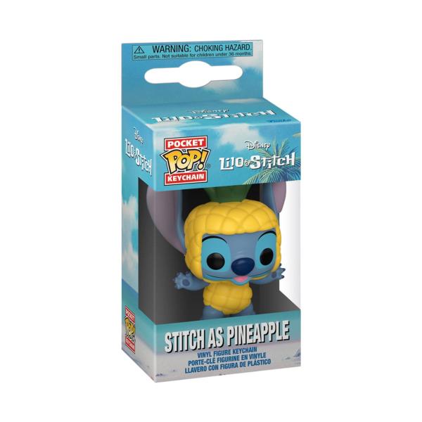 FUNKO POP! Vinyl Schlüsselanhänger Disney Lilo und Stitch Stitch as Pineapple  4cm