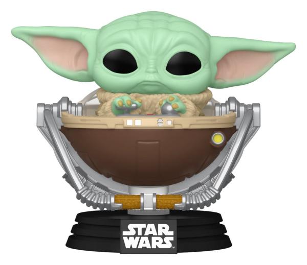 FUNKO POP! Vinyl Figur Star Wars The Mandalorian and Grogu Grogu in Pram 823