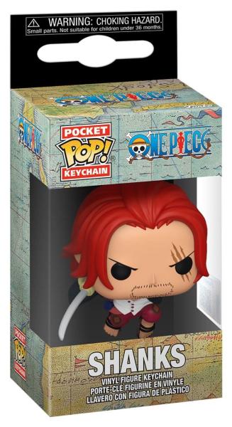 FUNKO POP! Vinyl Schlüsselanhänger One Piece Shanks  4cm