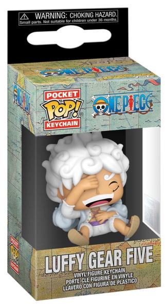 FUNKO POP! Vinyl Schlüsselanhänger One Piece Luffy Gear Five  4cm