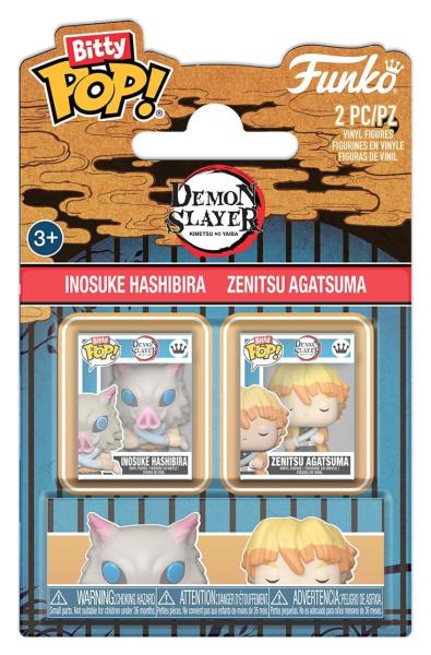 Demon Slayer: Kimetsu no Yaiba POP! Vinyl Figuren 2er-Pack Inosuke & Zenitsu 2 cm Blister