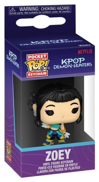 FUNKO POP! Vinyl Schlüsselanhänger K Pop Demon Hunters Zoey 4cm