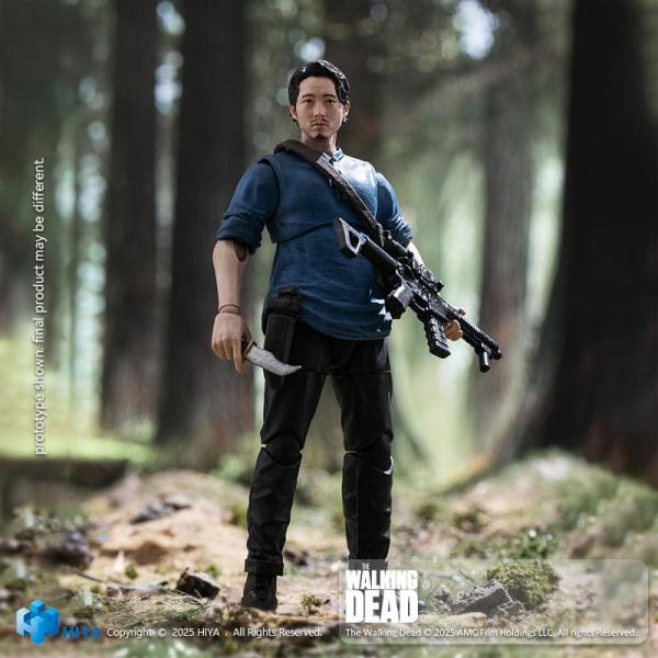 The Walking Dead Exquisite Mini Series Actionfigur 1/18 Glenn 11 cm