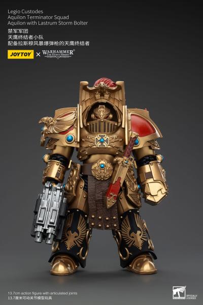 Warhammer The Horus Heresy Actionfigur 1/18 Legio Custodes Aquilon Terminator Squad Aquilon with Lastrum Storm Bolter 14 cm