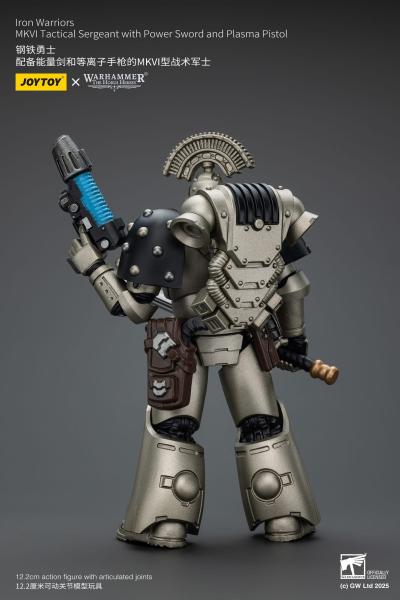 Warhammer The Horus Heresy Actionfigur 1/18 lron Warriors MKVI Tactical Sergeant with Power Sword and Plasma Pistol 12 cm