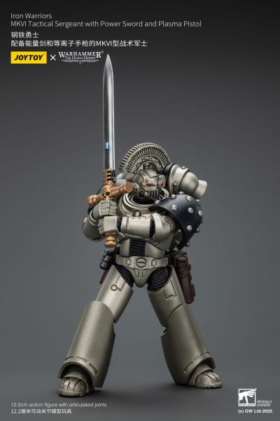 Warhammer The Horus Heresy Actionfigur 1/18 lron Warriors MKVI Tactical Sergeant with Power Sword and Plasma Pistol 12 cm