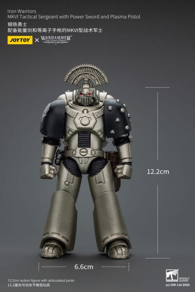 Warhammer The Horus Heresy Actionfigur 1/18 lron Warriors MKVI Tactical Sergeant with Power Sword and Plasma Pistol 12 cm