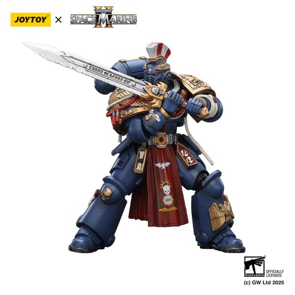Warhammer 40,000: Space Marine 2 Actionfigur Ultramarines Relic Primus Armourwith Plasma Pistol and Combat Blade 13 cm