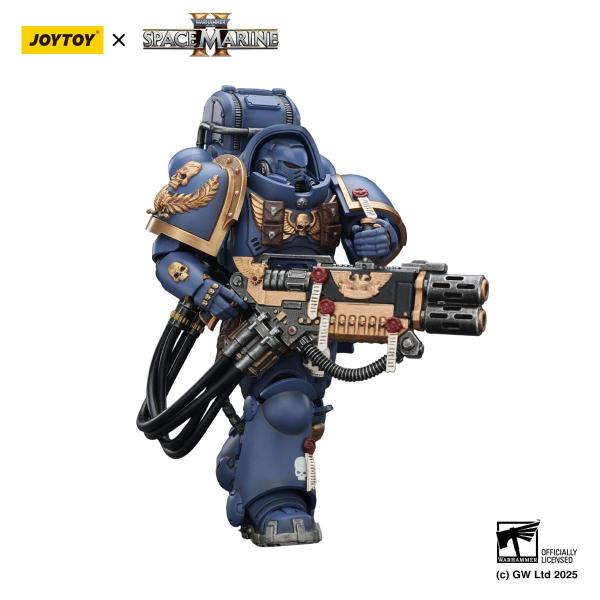 Warhammer 40,000: Space Marine 2 Actionfigur Ultramarines Heavy Artificer Armor with Relic Multi-Melta 13 cm