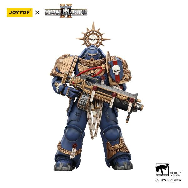 Warhammer 40,000: Space Marine 2 Actionfigur Ultramarines Heavy Relic Primus Armor with Heavy Relic Bolt Rifle 13 cm
