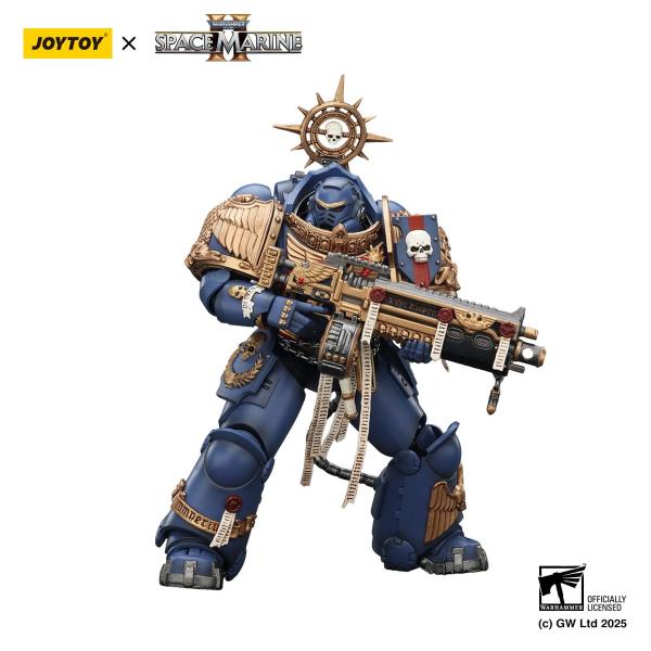 Warhammer 40,000: Space Marine 2 Actionfigur Ultramarines Heavy Relic Primus Armor with Heavy Relic Bolt Rifle 13 cm