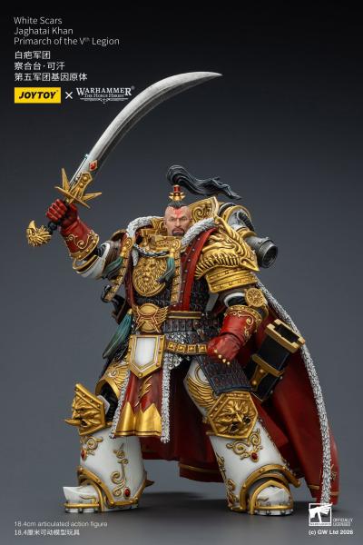 Warhammer The Horus Heresy Actionfigur White Scars Jaghatai Khan Primarch of the Vth Legion 19 cm