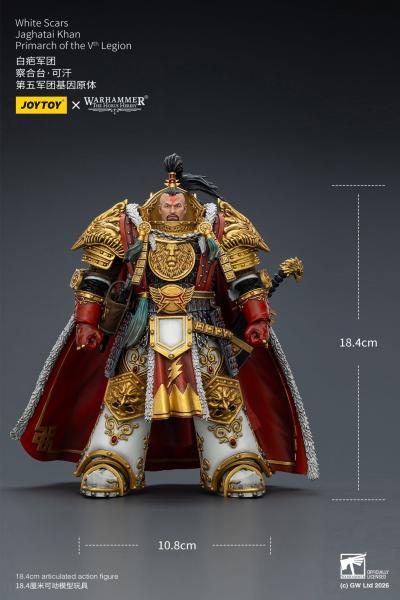 Warhammer The Horus Heresy Actionfigur White Scars Jaghatai Khan Primarch of the Vth Legion 19 cm