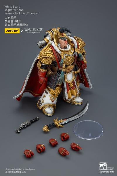 Warhammer The Horus Heresy Actionfigur White Scars Jaghatai Khan Primarch of the Vth Legion 19 cm