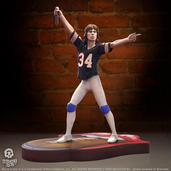 Rolling Stones Rock Iconz Statue Mick Jagger US Tour 1981 (Black Jersey) 22 cm