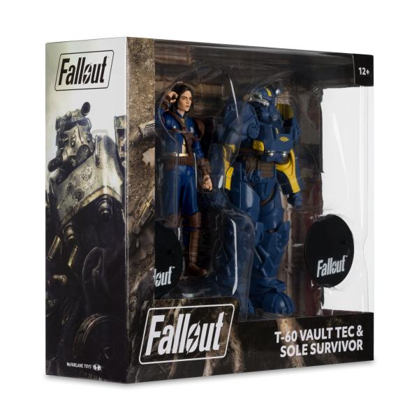 Fallout 4 Statuen 2er-Pack T-60 Vault Tec & Sole Survivor 18 cm