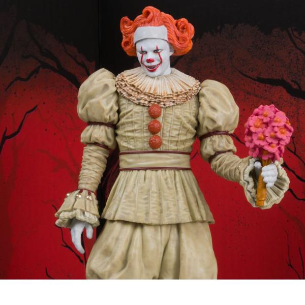It: Welcome to Derry Movie Maniacs PVC Statue Pennywise (Flashback) (Gold Label) 16 cm