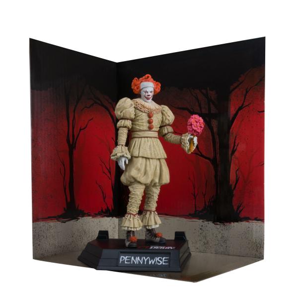 It: Welcome to Derry Movie Maniacs PVC Statue Pennywise (Flashback) (Gold Label) 16 cm