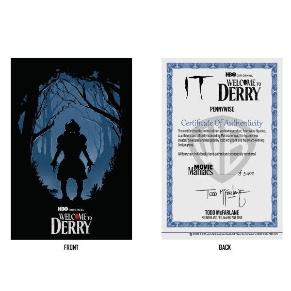 It: Welcome to Derry Movie Maniacs PVC Statue Pennywise (Flashback) (Gold Label) 16 cm