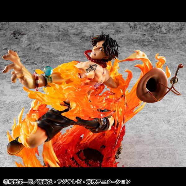 One Piece P.O.P PVC Statue NEO-Maximum Portgas D. Ace 15th Anniversary Super Limited Reprint Ver. 23 cm