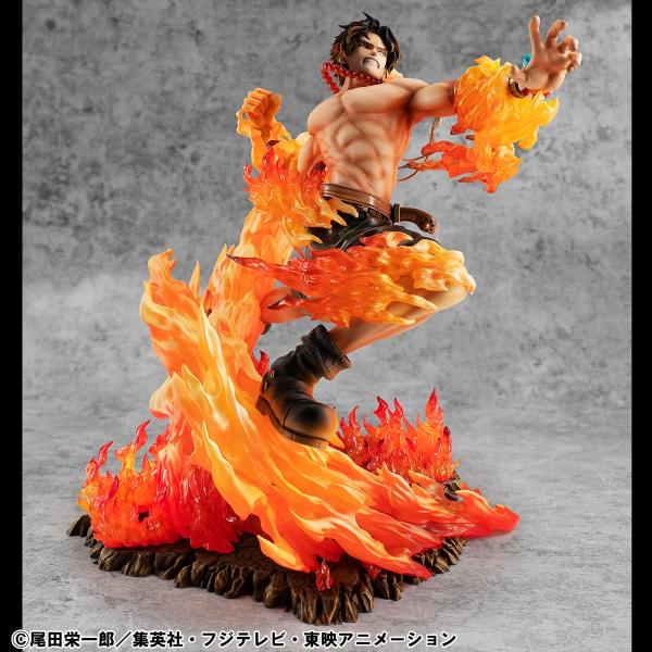 One Piece P.O.P PVC Statue NEO-Maximum Portgas D. Ace 15th Anniversary Super Limited Reprint Ver. 23 cm
