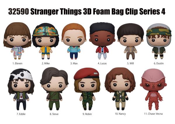 Stranger Things 3D PVC-Taschenanhänger Series 4 1 Stück
