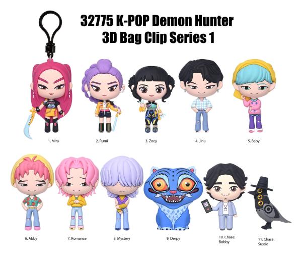 K-Pop Demon Hunter 3D PVC-Taschenanhänger Series 1 1 Stück