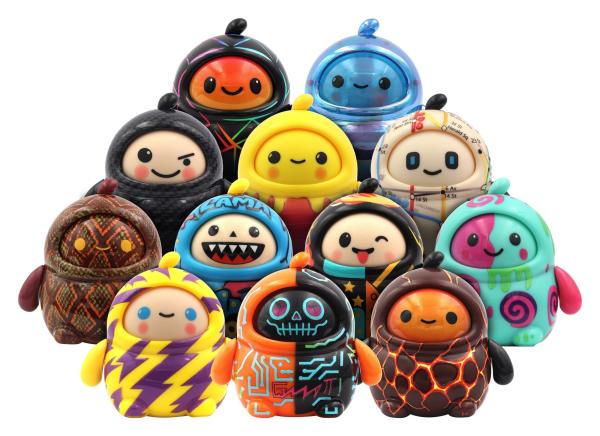 LamaTama Elektronische Sammelfiguren 6 cm Serie 3 heo Exclusive Blind Box  1 Stück