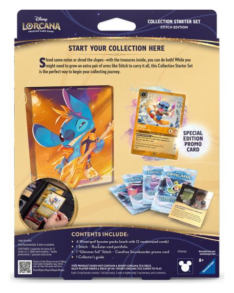 Disney Lorcana TCG Starterset für Sammler Stitch Edition *Englische Edition*