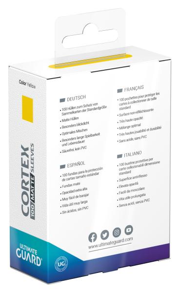 Ultimate Guard Cortex Sleeves Standardgröße Matte Yellow (100)