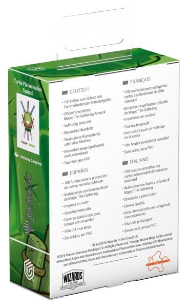 Ultimate Guard Art Sleeves Magic: The Gathering | Teenage Mutant Ninja Turtles - Turtle Planeswalker Symbol