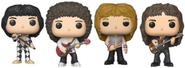 FUNKO POP! Vinyl Figur Music Rocks Queen Freddie Mercury Brian May Roger Taylor John Deacon 4er Pack Special