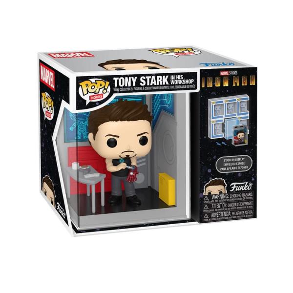 FUNKO POP! Vinyl Figur Nooks MARVEL Tony Stark in His Workshop 9cm