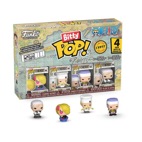FUNKO Bitty POP - One Piece Sanji #4er Pack