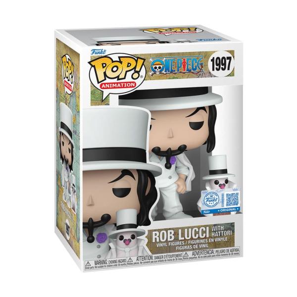 FUNKO POP! Vinyl Figur One Piece Rob Lucci with Hattori 1997 Special Chance of Chase