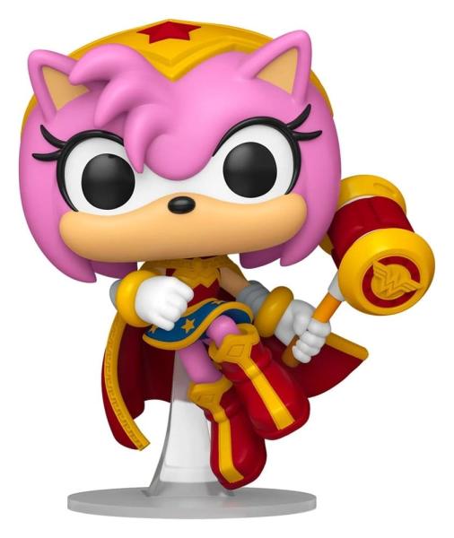 FUNKO POP! Vinyl Figur DC Comics and Sonic the Hedgehog Amy as Wonder Woman 595 Special