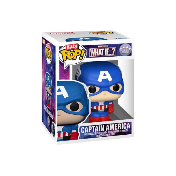 Bitty POP! Bots Figur MARVEL What if...? Captainm America Mech with Captain America 11,7 cm