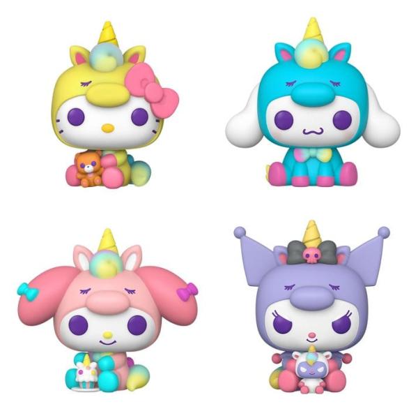 FUNKO POP! Vinyl Figur Sanrio Hello Kitty Cinnamoroll My Melody Kuromi 4er Pack
