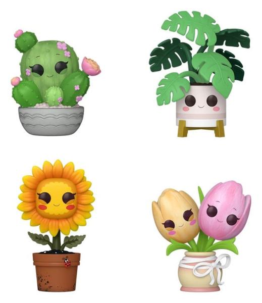 FUNKO POP! Vinyl Figur Flora Barrel Cactus Monstera Sunflower Tulip 4er Pack