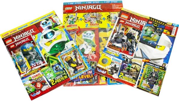 XL-Blindbag Lego Ninjago Helden-Power  (3x Magazines + 3x Lego Extras) Pack 1