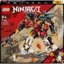 LEGO 71765 NINJAGO Ultrakombi-Ninja-Mech, 4-in-1-Spielzeug ab 9 Jahren mit Spielzeugauto, Jet und Panzer, Geschenkset mit Fahrzeugen und 7 Figuren
